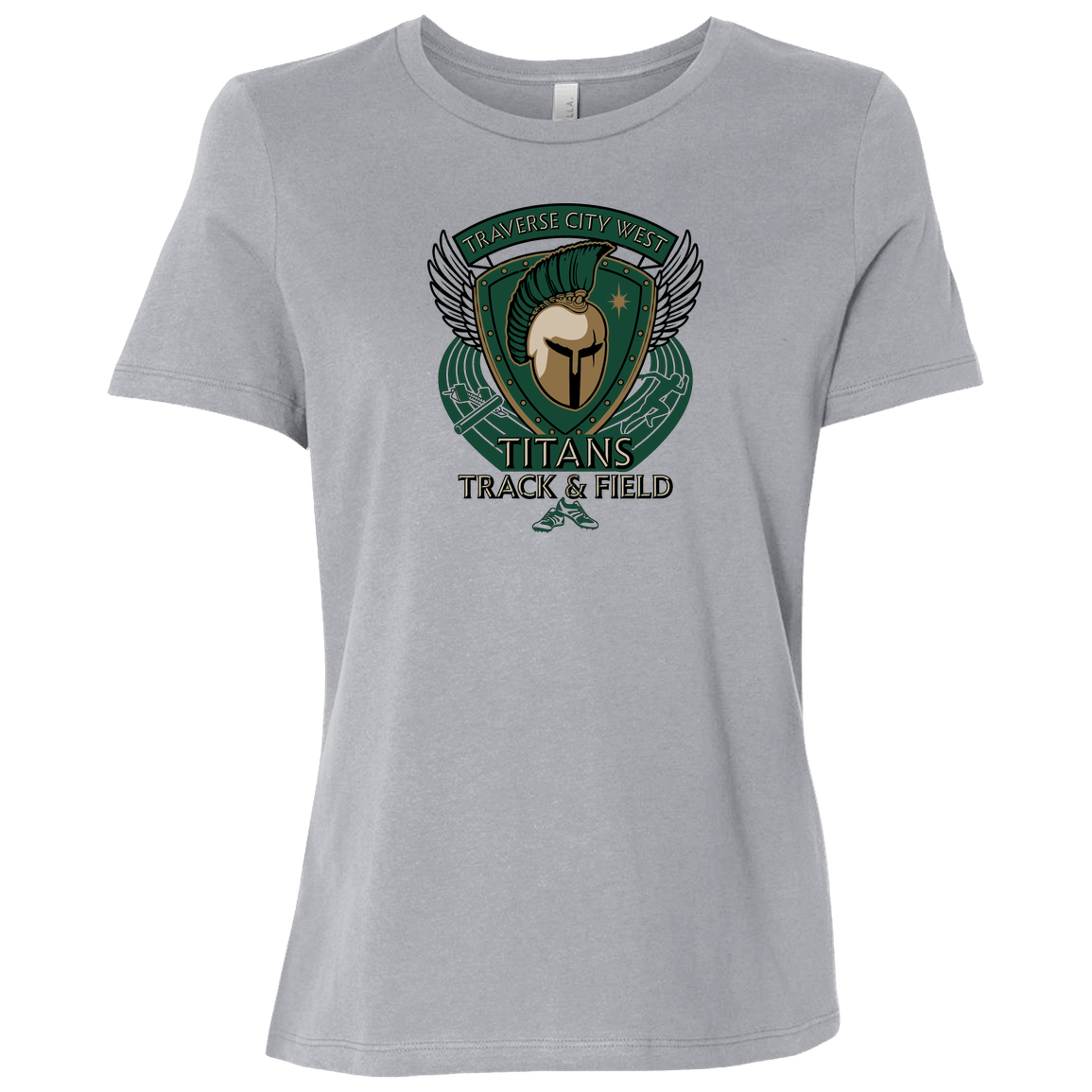 tc-titans-winged-warrior-crest-bella-canvas-ladies-relaxed-jersey-short-sleeve-t-shirt — Athletic Grey — Front — source sha256 bc16526bea22ae46e67689f9266f84f65691e1ac89c247300443a2dd3d9b24b4 — Color position 3