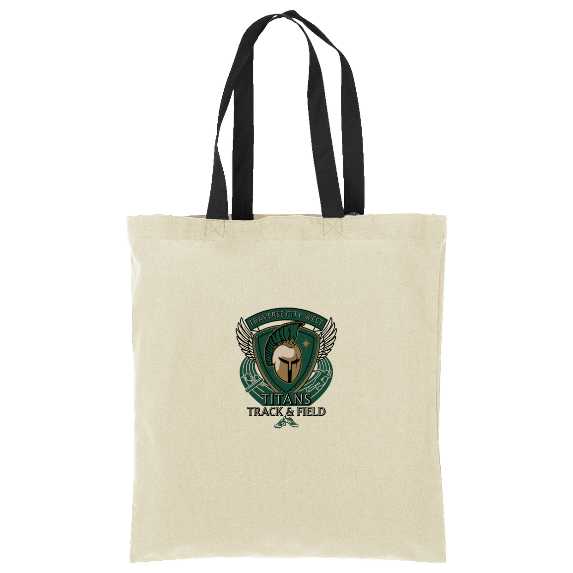 tc-titans-winged-warrior-crest-port-authority-core-cotton-tote — Natural/Deep Black — Front — source sha256 d0ce3a646564f54357c4138b367896314ab61f649410c735e5741524ad1d4067 — Color position 3