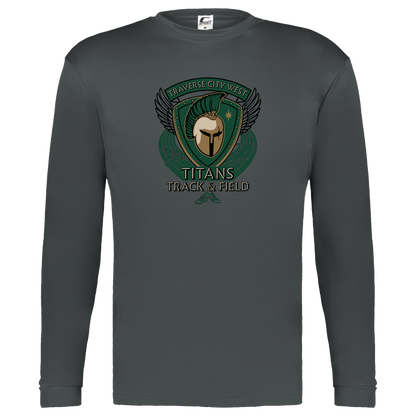 tc-titans-winged-warrior-crest-c2-kids-performance-long-sleeve-tee — Graphite — Front — source sha256 d30d34844c82e8ef3c833abcc6c00334350085fa7bd499ef55154060843b1d6d — Color position 2