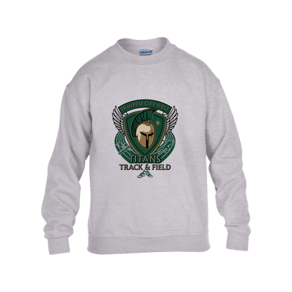 tc-titans-winged-warrior-crest-gildan-kids-heavy-blend-fleece-crew — Grey — Front — source sha256 f2bbc85512d4279414ace57ee067c4977ebe4fb92abf757c20ece456271e6ef8 — Color position 3