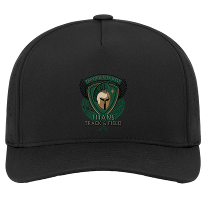 tc-titans-winged-warrior-crest-pacific-headwear-weekender-perforated-snapback-cap — Black — Front — source sha256 f8c86177eab1731608fe9ee6cb6e6e3158ee927977b156acb9a3818bb7ad7865 — Color position 2
