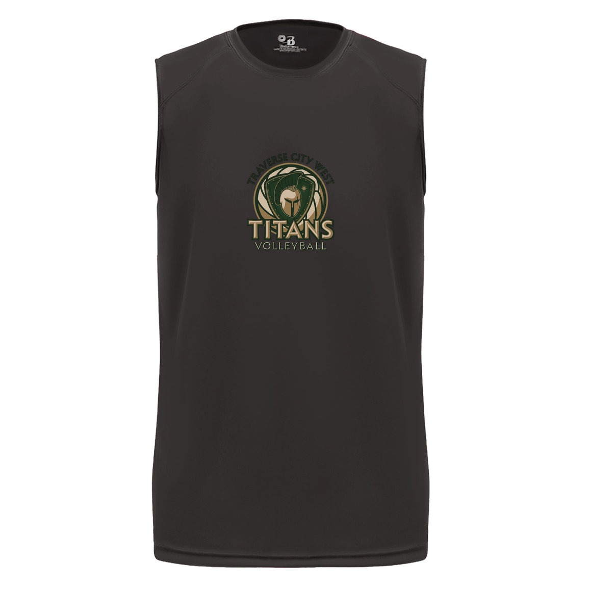 tc-titans-volleyball-bold-mascot-badger-b-core-sleeveless-performance-tee — Black — Front — restored 2026-09-05 — source sha256 58a8c21614691ad08fb34b84f5764ad1a3b1081f691f6b58e93b49ec5eed5f16