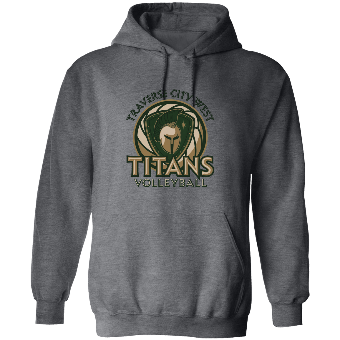 tc-titans-volleyball-bold-mascot-gildan-pullover-hoodie — Dark Heather — Front — restored 2026-09-05 — source sha256 de5e7cf5ca03a712ba6460e261e95789e92742d2c0590805edd719aad777395c