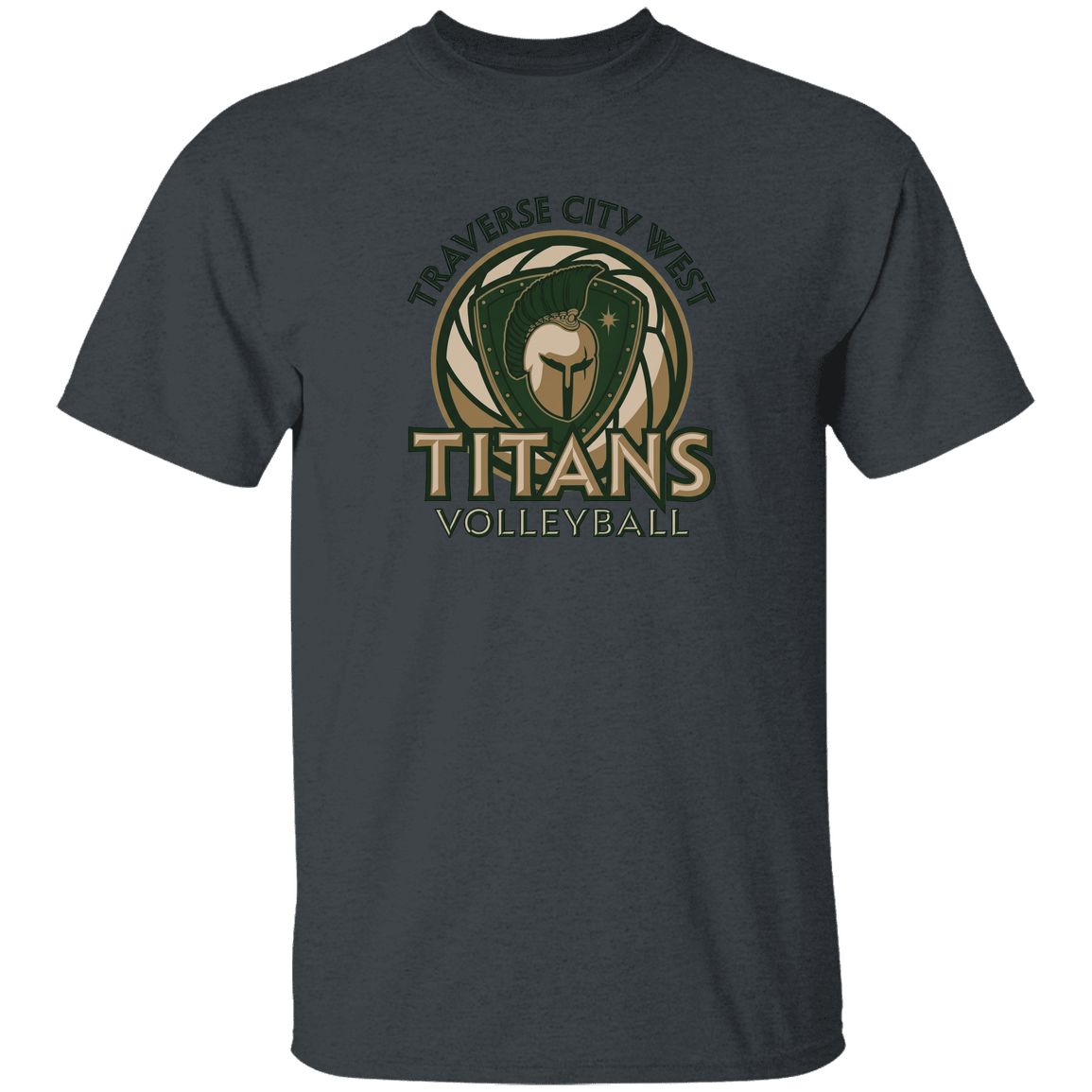 tc-titans-volleyball-bold-mascot-gildan-youth-5-3-oz-100-cotton-t-shirt — Dark Heather — Front — restored 2026-09-05 — source sha256 8d540417d12b9d10a6486bd5acd6a2cd3a95d1159cccbb2001c79d96a4a56e3b
