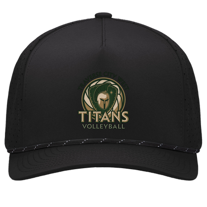 tc-titans-volleyball-bold-mascot-pacific-headwear-weekender-perforated-snapback-cap — Black/Black — Front — restored 2026-09-05 — source sha256 8327dd62d132058d3982283342486b63205ed1a386f0778bc4e78c18d7bdc635