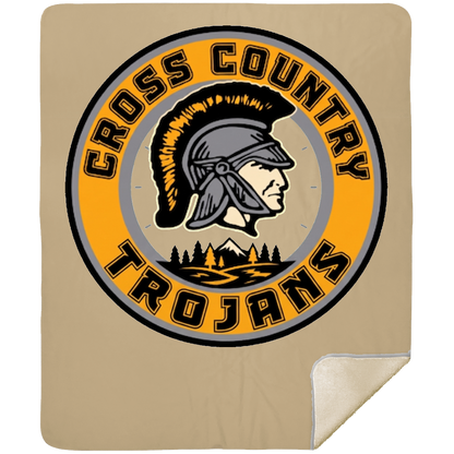 tc-trojans-cross-country-crest-mshm-premium-sherpa-blanket-50x60 — Tan — Front — source sha256 c00f5edd30bc6233ef48e8223380a8b6f7f33fecf1f1e20e6b06e92da511dd8a — Color position 5