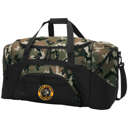 tc-trojans-cross-country-crest-port-company-sport-duffel Black/Camouflage