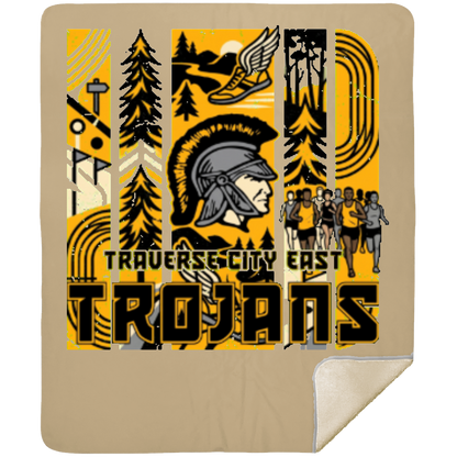 tc-trojans-cross-country-tiles-mshm-premium-sherpa-blanket-50x60 — Tan — Front — source sha256 6af4bede43c6807b6e738ec06ef8605ce194a29d6705433e978d7670841dab1e — Color position 5