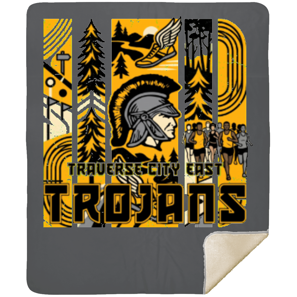 tc-trojans-cross-country-tiles-mshm-premium-sherpa-blanket-50x60 — Gray — Front — source sha256 f06b23ab6ef1ebb1cb7774c38768ba5b8781ecfdefbb71430bcea7103814befa — Color position 3