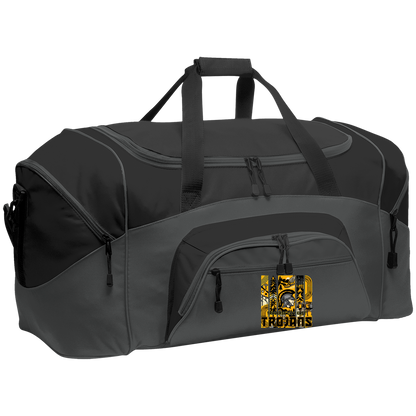 tc-trojans-cross-country-tiles-port-company-sport-duffel Dark Charcoal/Black