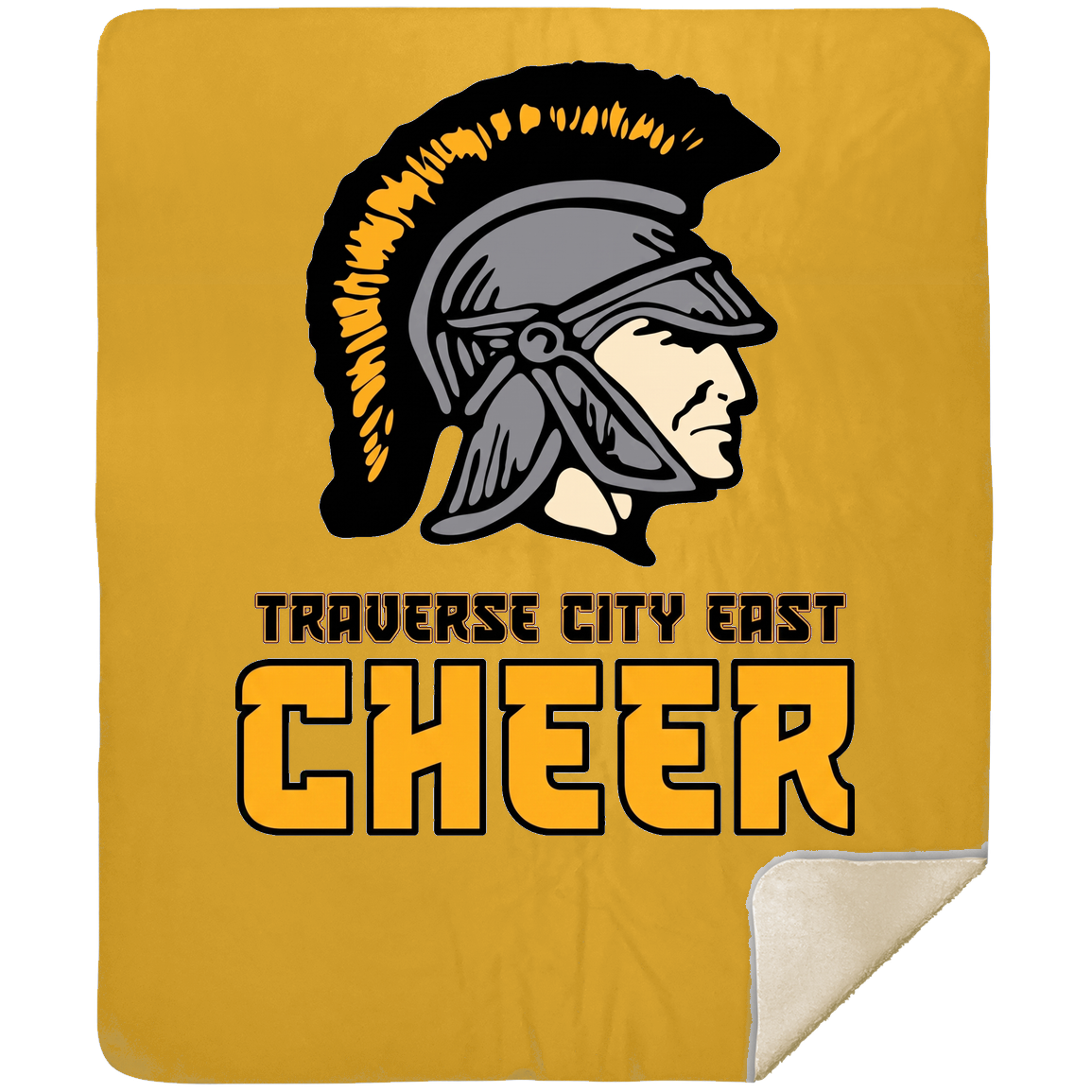 tc-trojans-cheer-basic-mshm-premium-sherpa-blanket-50x60 — Athletic Gold — Front — source sha256 e8385dc57b0974fc3f20bb152d4ccfc88b435e66a6b92d6f60365ca548d74c83 — Color position 6