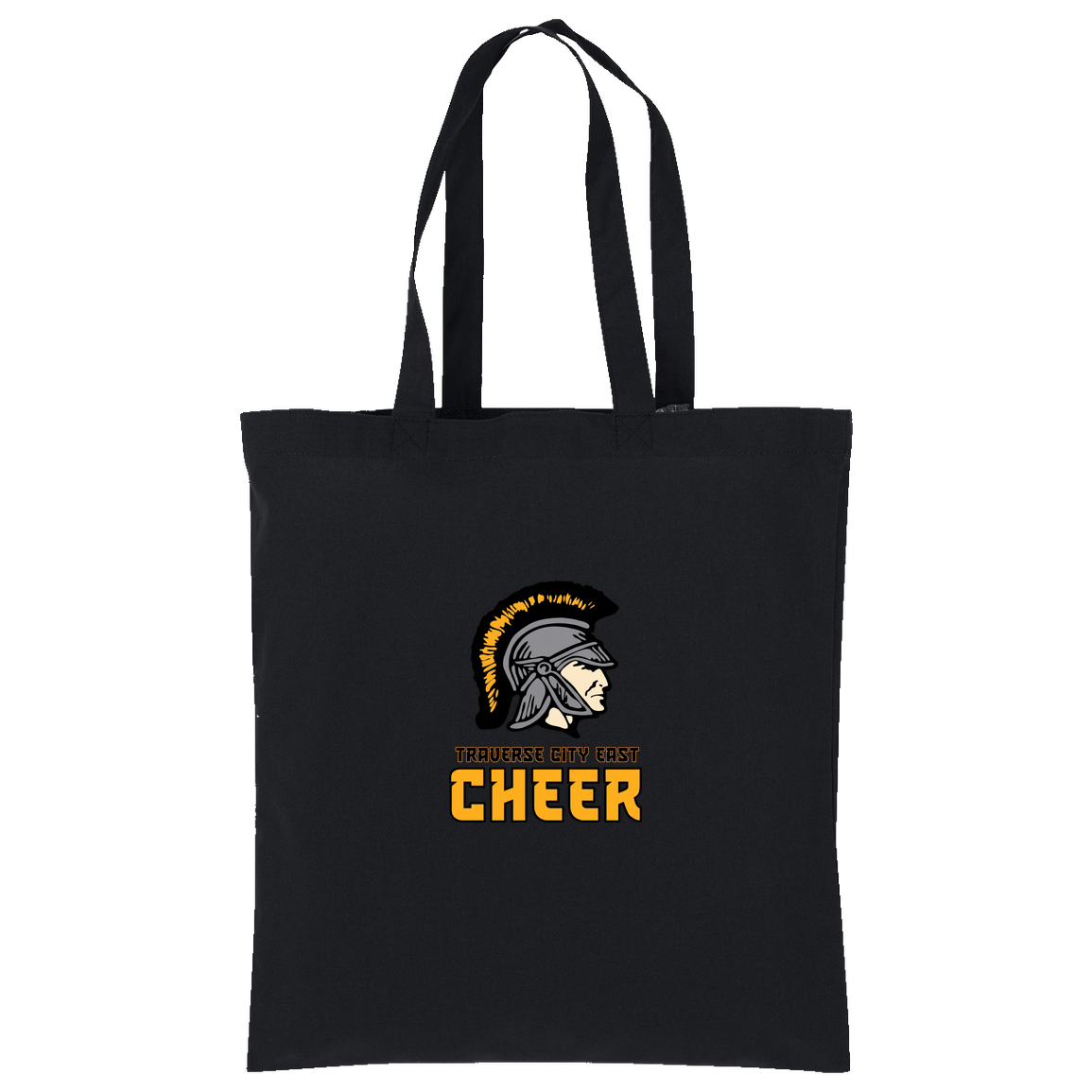 tc-trojans-cheer-basic-v2-port-authority-core-cotton-tote — Deep Black — Front — source sha256 80ec643ff532a79d769c08b4b0ee85137cce7e96a540d389de5c20641d8d02ed — Color position 1