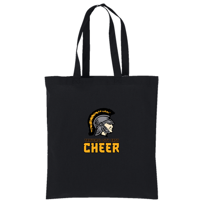 tc-trojans-cheer-basic-v2-port-authority-core-cotton-tote — Deep Black — Front — source sha256 80ec643ff532a79d769c08b4b0ee85137cce7e96a540d389de5c20641d8d02ed — Color position 1