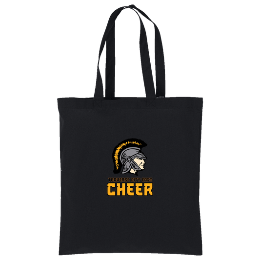 tc-trojans-cheer-basic-v2-port-authority-core-cotton-tote — Deep Black — Front — source sha256 80ec643ff532a79d769c08b4b0ee85137cce7e96a540d389de5c20641d8d02ed — Color position 1