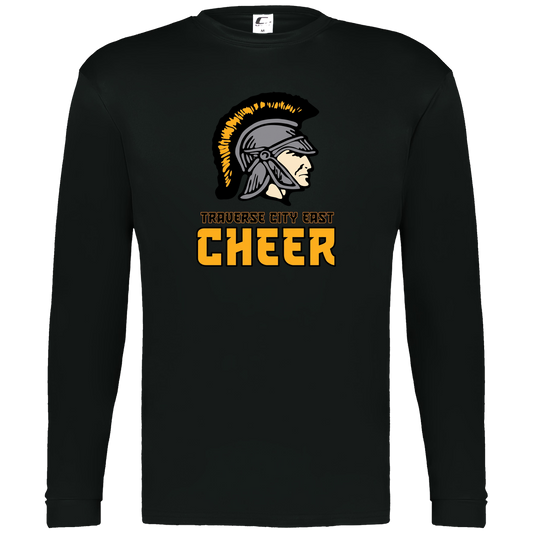 tc-trojans-cheer-basic-v2-c2-mens-performance-long-sleeve-tee — Black — Front — source sha256 945f54fc3da6bd4d9bf8300d0fd48cafe69651ad138837fe99d4a6cbc0481fae — Color position 1