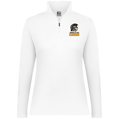 tc-trojans-cheer-basic-v2-c2-womens-1-4-zip-pullover — White — Front — source sha256 f4bf5d52fa601a75cb5540fc71eb5e3def242d34128ea2c2ed0688b90b6b058f — Color position 3
