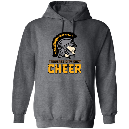 tc-trojans-cheer-basic-v2-gildan-pullover-hoodie — Dark Heather — Front — source sha256 f4d470034d5a640b5f6bcd2c9c7ddece6a17ce3b7488d05a4f811d768bf814a1 — Color position 6