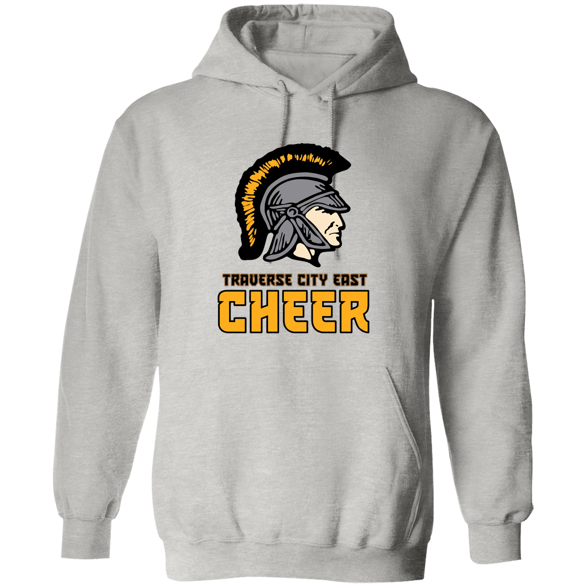 tc-trojans-cheer-basic-v2-gildan-pullover-hoodie — Ash — Front — source sha256 fcdcc36257380a991dbd3048df749e32cff55163134a372b9602ca93d068c0a6 — Color position 3