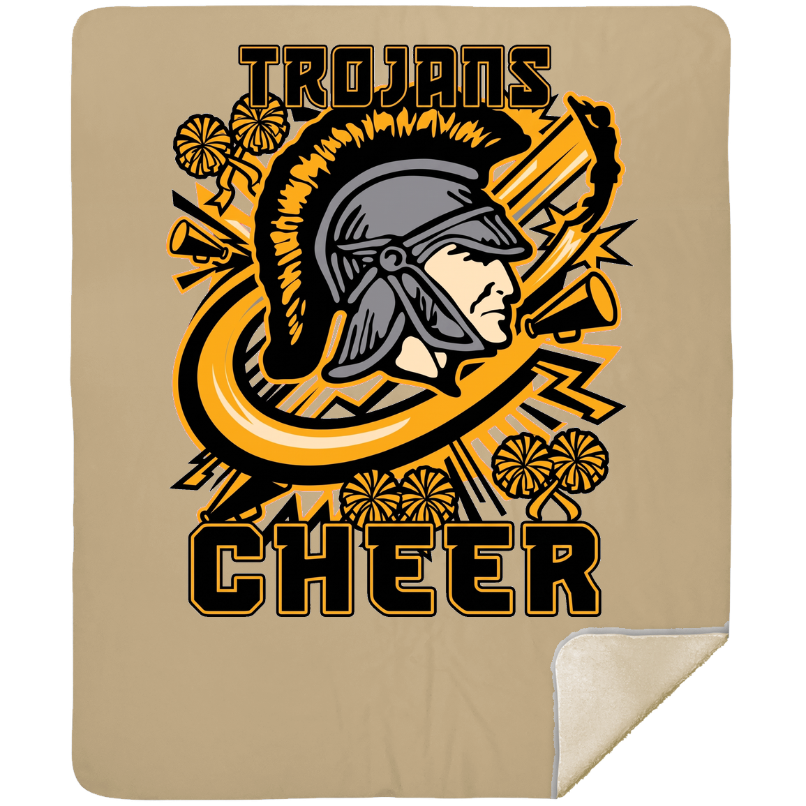 tc-trojans-cheer-rally-mshm-premium-sherpa-blanket-50x60 — Tan — Front — source sha256 5a49e2721c260169ca38d419684c35ccb55d63138e9a5bfce357551de36b1e1d — Color position 5