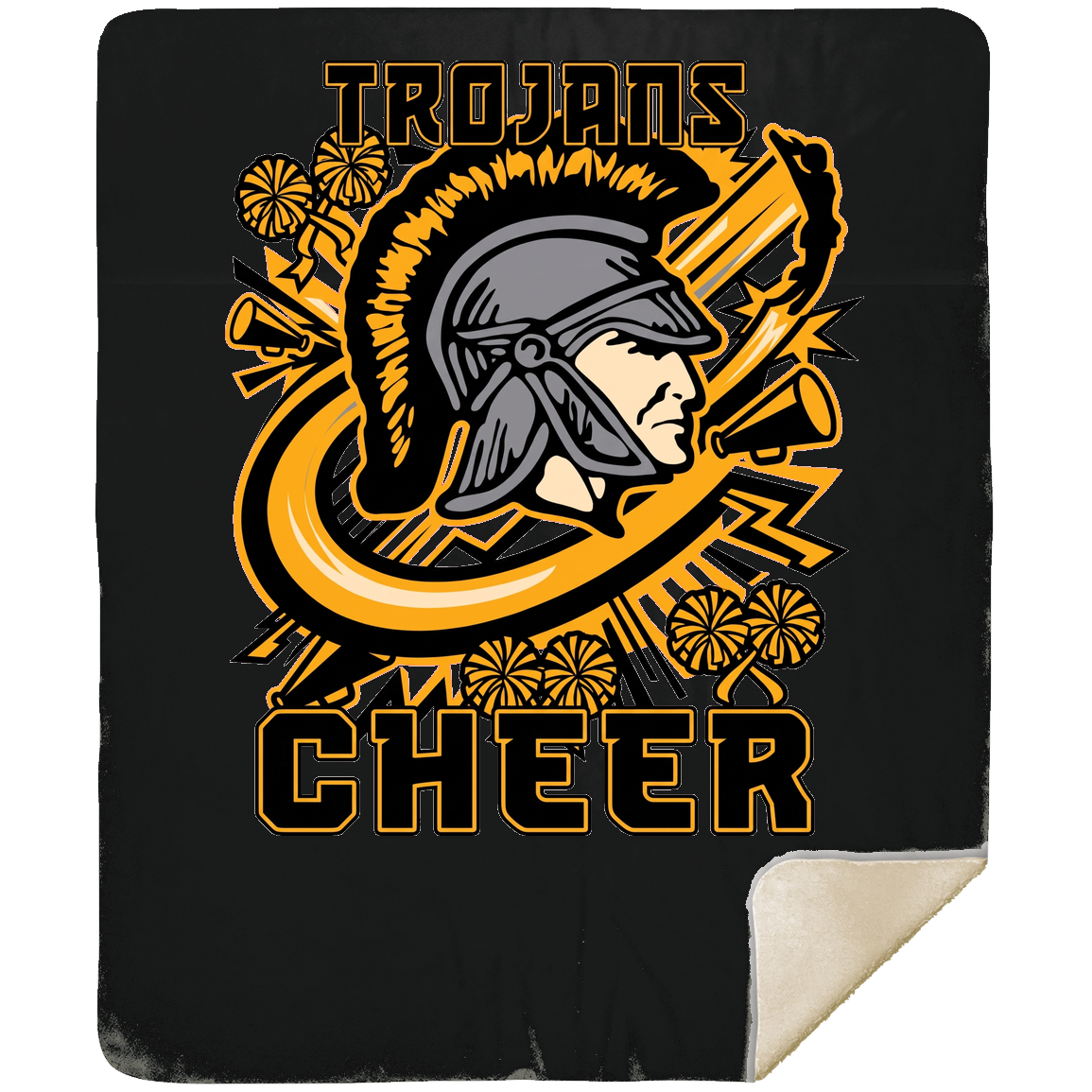 tc-trojans-cheer-rally-mshm-premium-sherpa-blanket-50x60 — Black — Front — source sha256 e2c9959b25b2e4e1a0bce9111284be7bc20f914c00335c86c3852de7c281bddc — Color position 2