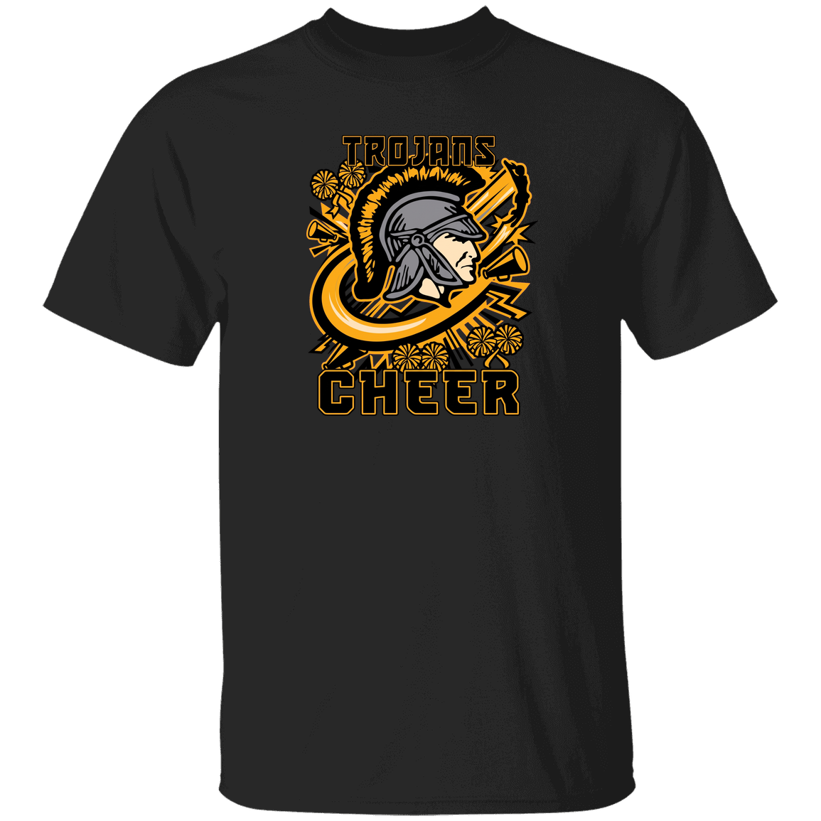 tc-trojans-cheer-rally-v2-gildan-youth-5-3-oz-100-cotton-t-shirt — Black — Front — source sha256 41a549f28dd6c1947d57a8938e8418cd0e54c9026da2547d003b1249991afe56 — Color position 2