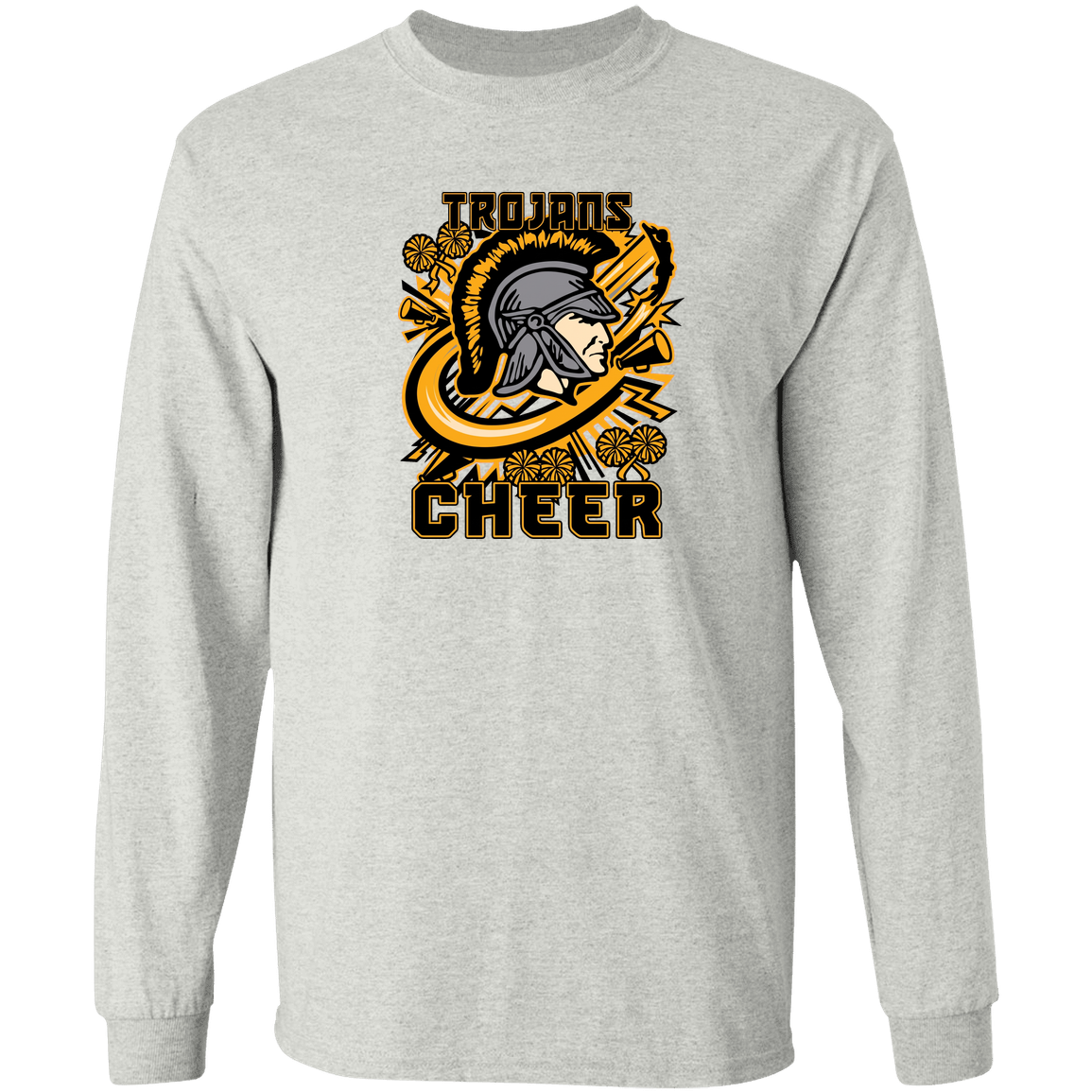 tc-trojans-cheer-rally-v2-gildan-ls-t-shirt-5-3-oz — Ash — Front — source sha256 98a2fcc4a7f8d08dfe52aa2365e87185b33f121fd5b9f86f39809f6ea45da21e — Color position 1