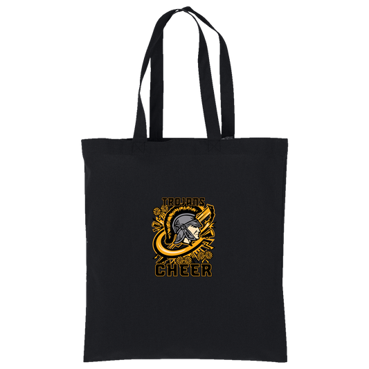 tc-trojans-cheer-rally-v2-port-authority-core-cotton-tote — Deep Black — Front — source sha256 aacf2c2b0edfe2cf2d83904d4c62325b93dfacd91a61baba621e8364538ca084 — Color position 1