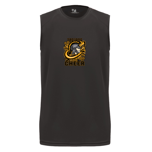 tc-trojans-cheer-rally-v2-badger-b-core-sleeveless-performance-tee — Black — Front — source sha256 f2b81962efa68a294396308c4d8a0bf7484c8dc4278ff7c9301e80001e9b3405 — Color position 1