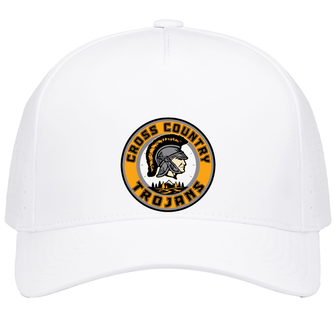 tc-trojans-cross-country-crest-v2-pacific-headwear-weekender-perforated-snapback-cap — White — Front — source sha256 11266087a5aa2952e89e4724eab5fe19204057565ba8e70e85364a9e6ca21b0a — Color position 6