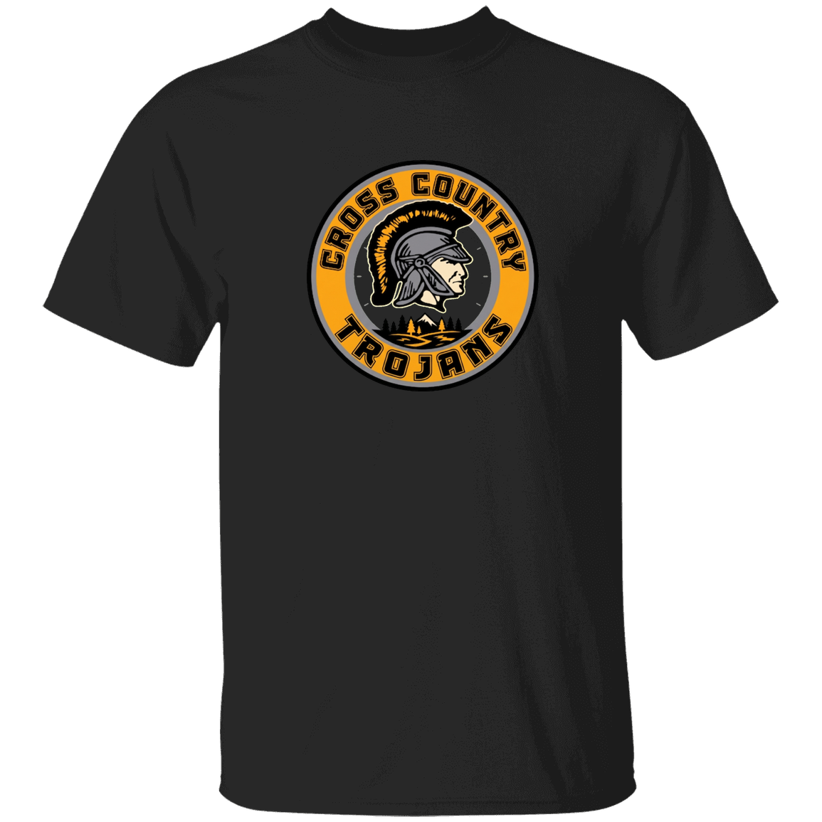 tc-trojans-cross-country-crest-v2-gildan-youth-5-3-oz-100-cotton-t-shirt — Black — Front — source sha256 14a16838a97717ea41c69c604c28d36c74f2bbcb613dcfcaad4bf097cb98506a — Color position 2
