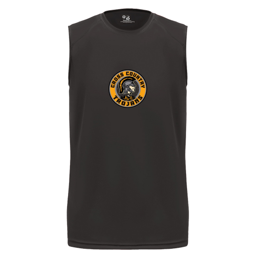 tc-trojans-cross-country-crest-v2-badger-b-core-sleeveless-performance-tee — Black — Front — source sha256 1a3b378b6b8a1c2d79651f4abd8a264dd257fbdcbc1dbc19b7d082477099706b — Color position 1