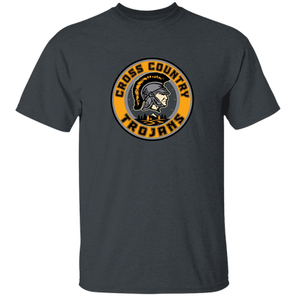 tc-trojans-cross-country-crest-v2-gildan-youth-5-3-oz-100-cotton-t-shirt — Dark Heather — Front — source sha256 1ca011b8e16af5e6464db296ee7c18c19bc98dd9f4503330d2d8857a9cf8c41b — Color position 4