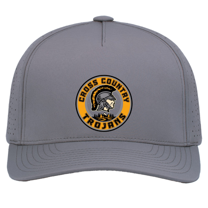 tc-trojans-cross-country-crest-v2-pacific-headwear-weekender-perforated-snapback-cap — Graphite — Front — source sha256 bf209cb555317812a758cea9c01c11eadc3687d6ccf4fd068949ee9fdf815f8c — Color position 4