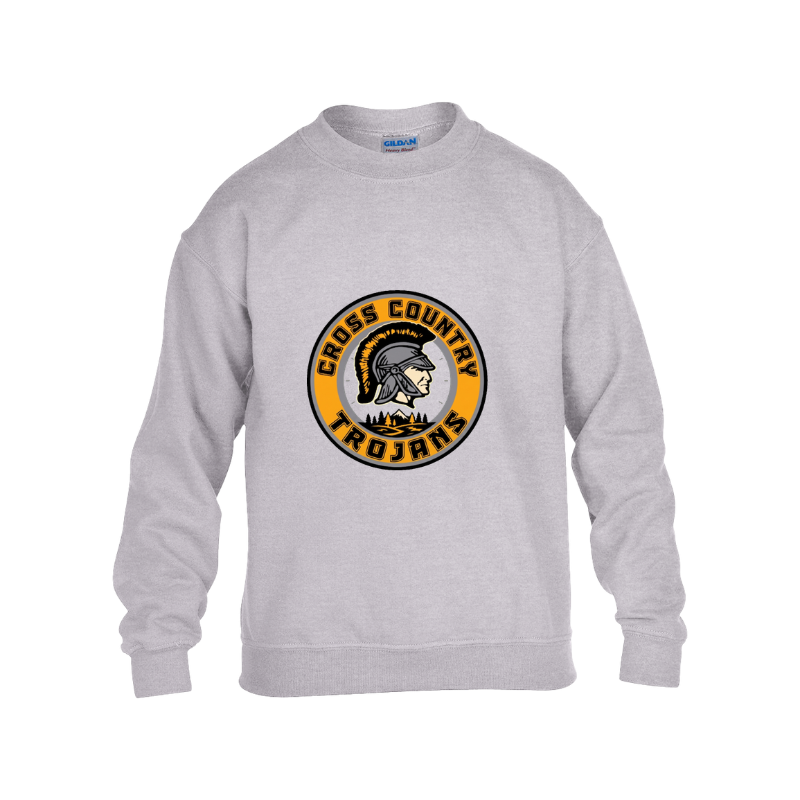 tc-trojans-cross-country-crest-v2-gildan-kids-heavy-blend-fleece-crew — Grey — Front — source sha256 cf47db7bd2acbe3b4c03fb833539b0e750b9ebe75a3e629ff323dd5b1a11215e — Color position 3