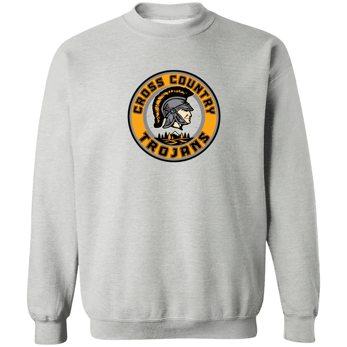 tc-trojans-cross-country-crest-v2-gildan-crewneck-pullover-sweatshirt — Sport Grey — Front — source sha256 db3b33790a326dbabaf4d5aeb0406f34dafb4a9b4fa970898dd2d2a0dd8534fd — Color position 1