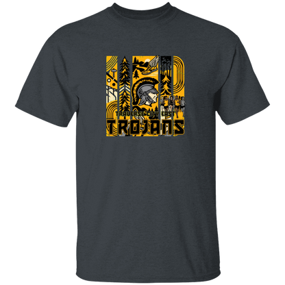 tc-trojans-cross-country-tiles-v2-gildan-youth-5-3-oz-100-cotton-t-shirt — Dark Heather — Front — source sha256 1b5d91728c906f7d7a47339109c352701a05b3360348c99caaeabee900dbec7e — Color position 4