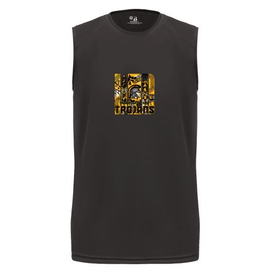 tc-trojans-cross-country-tiles-v2-badger-b-core-sleeveless-performance-tee — Black — Front — source sha256 209744f68c9aab1c724d19f92054319cd85525da5f0cacbfbb001bd468f3ae1d — Color position 1