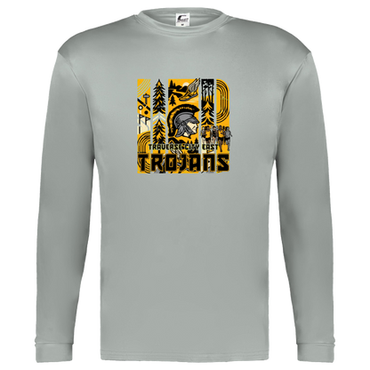tc-trojans-cross-country-tiles-v2-c2-kids-performance-long-sleeve-tee — Silver — Front — source sha256 25fa617b6263cb7a55b2caa095156c349f828a49d51c21eeb8c0a90c4895fdd3 — Color position 3