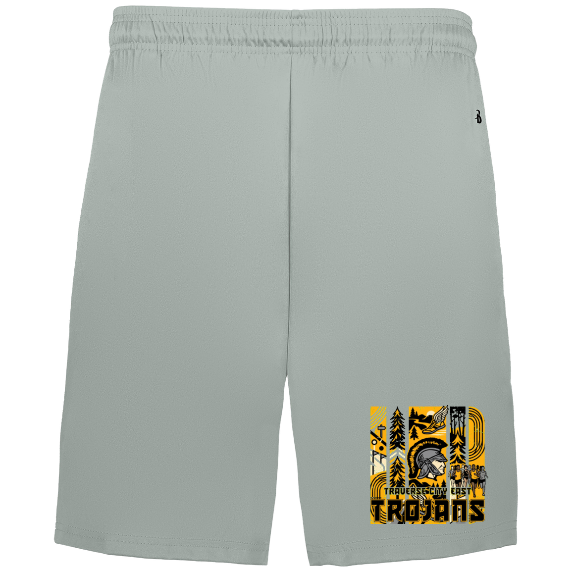 tc-trojans-cross-country-tiles-v2-badger-adult-b-core-7-inch-short-with-pockets — Silver — Front — source sha256 4fbcdd504162a4fdedef65192de513e4c2745cb16df7df6a55d4a85050e5005a — Color position 3