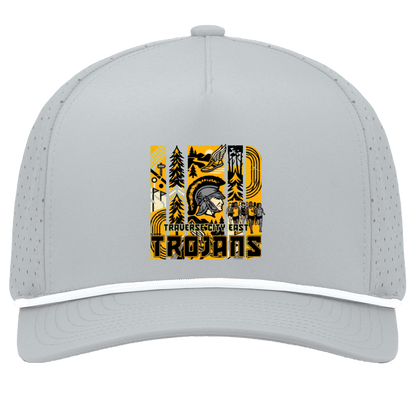 tc-trojans-cross-country-tiles-v2-pacific-headwear-weekender-perforated-snapback-cap — Silver/White — Front — source sha256 5d59679ffc5b9084b4fb4cffa6dee92171497032426d46a1056604551f6ec0b4 — Color position 5