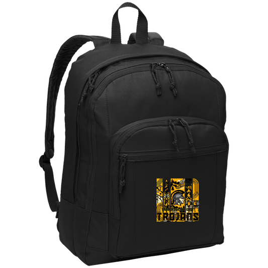 tc-trojans-cross-country-tiles-v2-port-authority-basic-backpack — Black — Front — source sha256 6f90545731d8947822633ee11bf29ae8fd39edc72d6eb57a705023f77e5411d5 — Color position 1