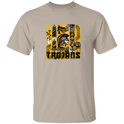 tc-trojans-cross-country-tiles-v2-gildan-5-3-oz-t-shirt — Sand — Front — source sha256 888eca14a059e4fc8141fc3f24ccfecd13aab22f050b3128e74c0bf0da7ce026 — Color position 1