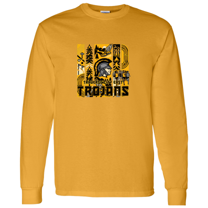 tc-trojans-cross-country-tiles-v2-gildan-ls-t-shirt-5-3-oz — Gold — Front — source sha256 8db70f630cdedb937b541f186348e1289b0fbbe2f4b34a54bc441c120e1fe88c — Color position 6