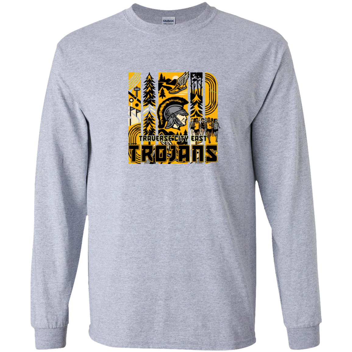 tc-trojans-cross-country-tiles-v2-gildan-youth-ls-t-shirt — Sport Grey — Front — source sha256 92a0a631d4ad0f372ad07ab99568c1185607528820b8e03becfb8c16d7316e55 — Color position 1