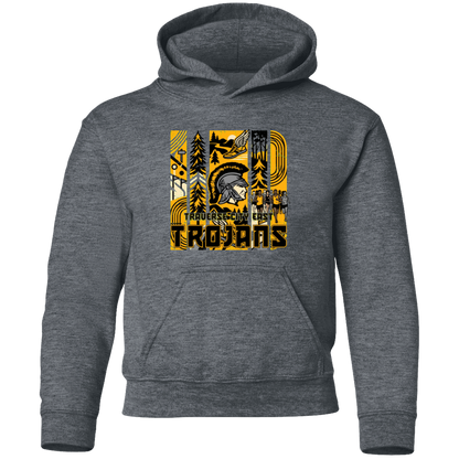 tc-trojans-cross-country-tiles-v2-gildan-youth-pullover-hoodie — Dark Heather — Front — source sha256 92b12101cd8b19442336615a9c550072e62d23eaa4498b4db24935404f004a69 — Color position 4