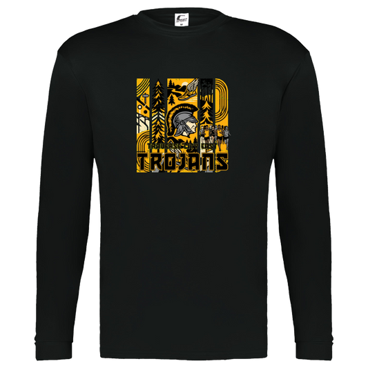 tc-trojans-cross-country-tiles-v2-c2-kids-performance-long-sleeve-tee — Black — Front — source sha256 9f60f4bf0e9789bd56705aabd1417eb127d2b47cdd2be6b2008d7cde4fd269cb — Color position 1
