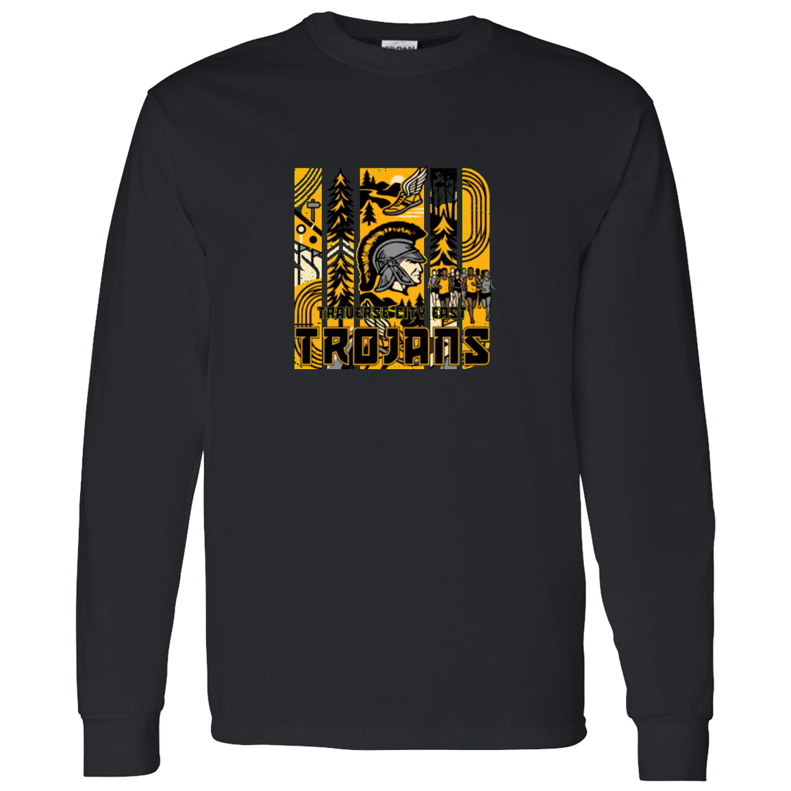 tc-trojans-cross-country-tiles-v2-gildan-ls-t-shirt-5-3-oz — Black — Front — source sha256 b9218b9083dc7ff991372772b0d036705b221e7958fcc6ebd0272ecdce3245c3 — Color position 4
