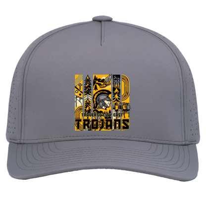 tc-trojans-cross-country-tiles-v2-pacific-headwear-weekender-perforated-snapback-cap — Graphite — Front — source sha256 c641ee6461ef0b25f4be75a287d18cd4543895d91ccc427fdfc9b1621b237e56 — Color position 4