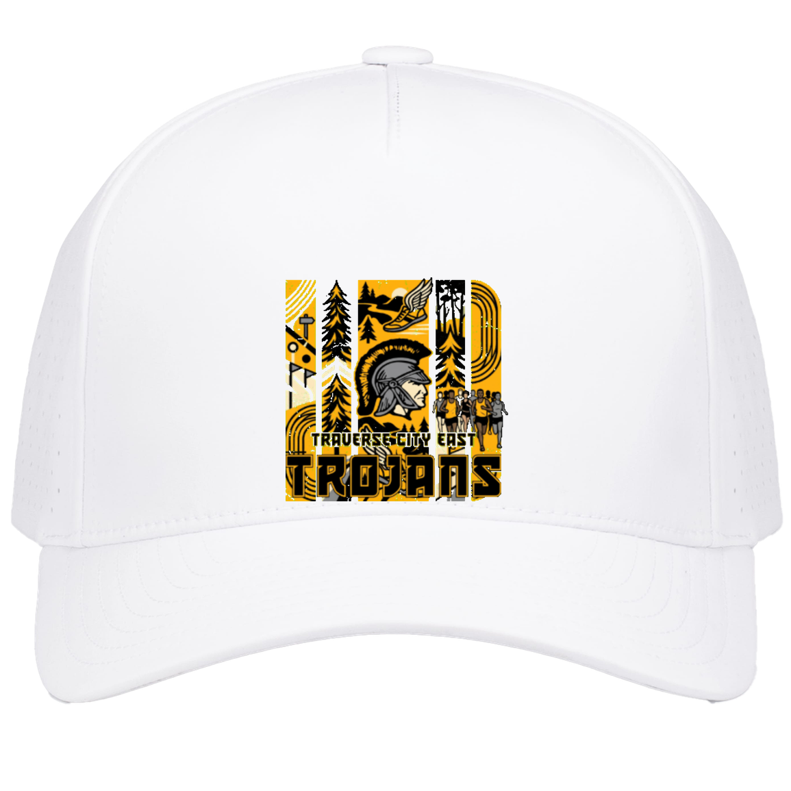 tc-trojans-cross-country-tiles-v2-pacific-headwear-weekender-perforated-snapback-cap — White — Front — source sha256 df43bd13916cf4eeee5b319110fae06b4e02c61c449169181aafd9494d12c6d1 — Color position 6