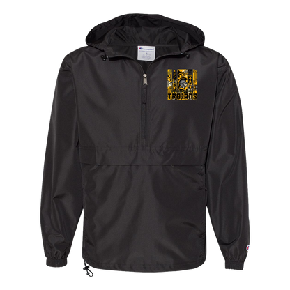 tc-trojans-cross-country-tiles-v2-champion-unisex-packable-anorak-jacket — Black — Front — source sha256 eb69c5e065a2f5b37d8d1deae1535faa0a824237fbf7449db70ff5f1be9218f0 — Color position 1